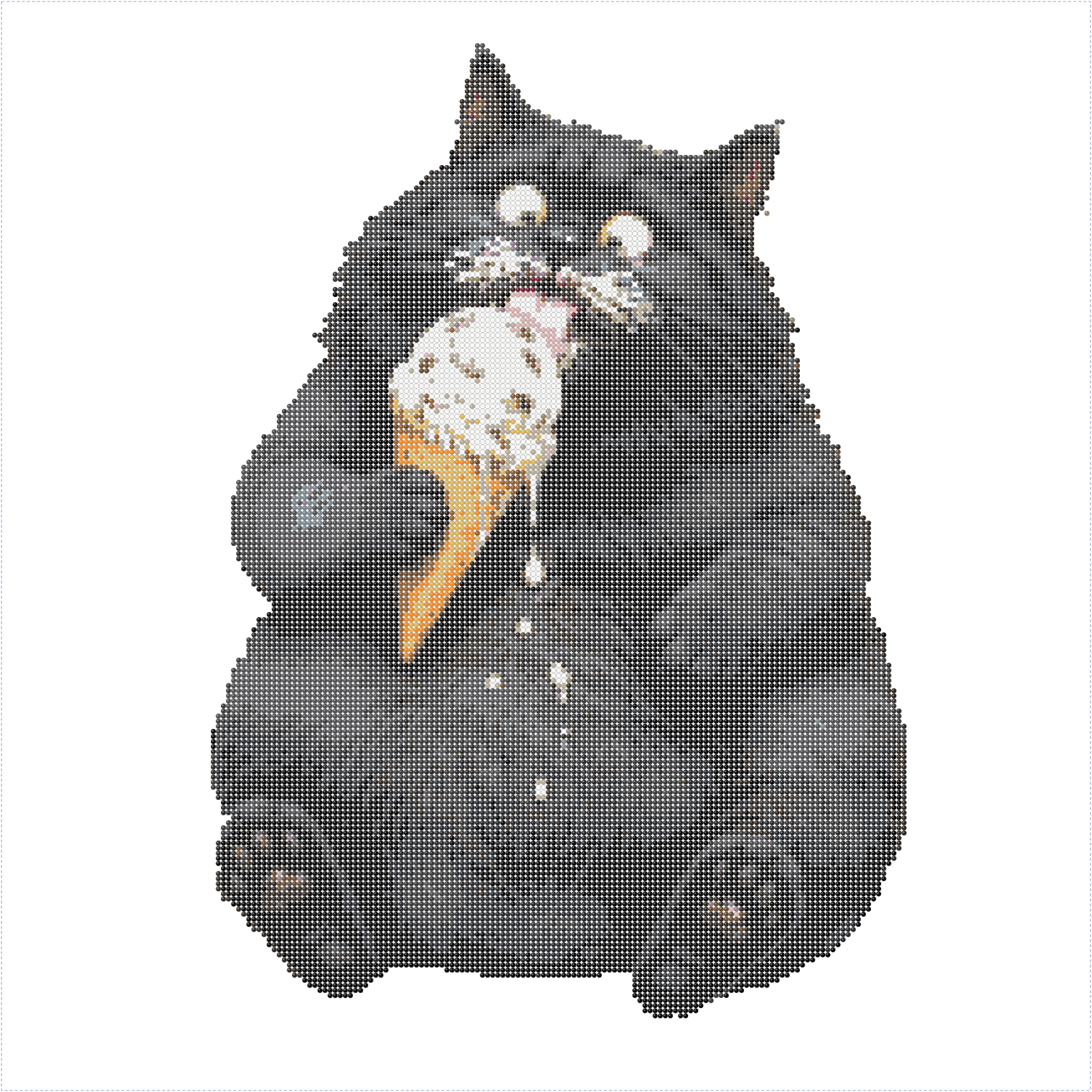 Кот с мороженым
